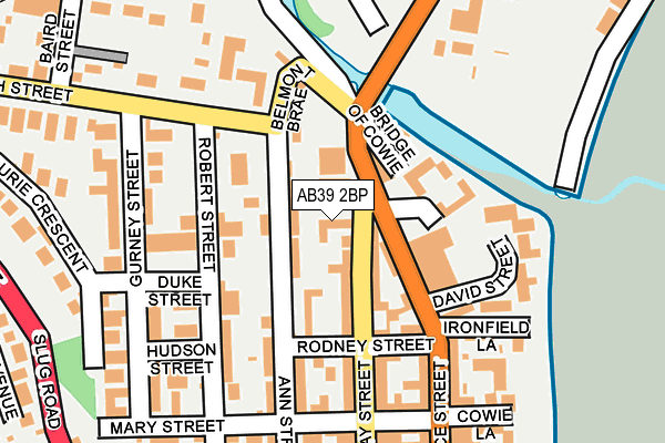 AB39 2BP map - OS OpenMap – Local (Ordnance Survey) AB39 2BP map - OS OpenMap – Local (Ordnance Survey)