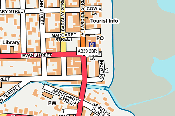 AB39 2BR map - OS OpenMap – Local (Ordnance Survey) AB39 2BR map - OS OpenMap – Local (Ordnance Survey)