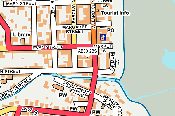 AB39 2BS map - OS OpenMap – Local (Ordnance Survey) AB39 2BS map - OS OpenMap – Local (Ordnance Survey)