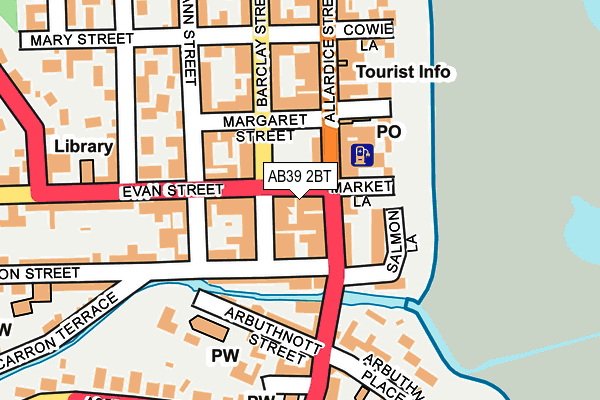AB39 2BT map - OS OpenMap – Local (Ordnance Survey) AB39 2BT map - OS OpenMap – Local (Ordnance Survey)