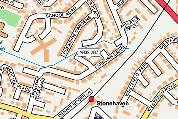 AB39 2BZ map - OS OpenMap – Local (Ordnance Survey) AB39 2BZ map - OS OpenMap – Local (Ordnance Survey)