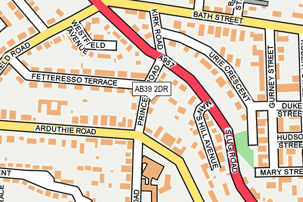 AB39 2DR map - OS OpenMap – Local (Ordnance Survey) AB39 2DR map - OS OpenMap – Local (Ordnance Survey)