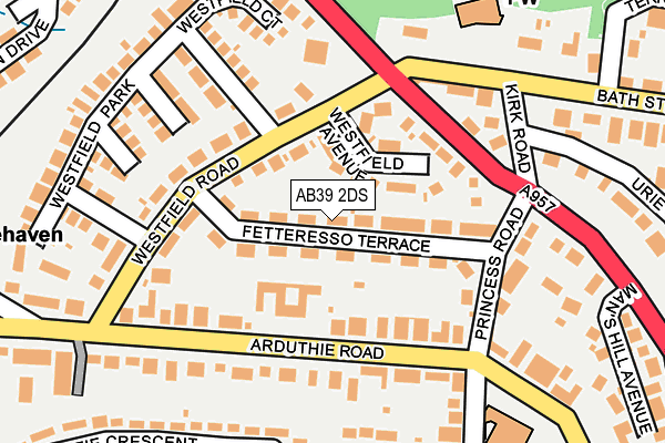 AB39 2DS map - OS OpenMap – Local (Ordnance Survey) AB39 2DS map - OS OpenMap – Local (Ordnance Survey)