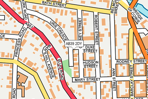 AB39 2DY map - OS OpenMap – Local (Ordnance Survey) AB39 2DY map - OS OpenMap – Local (Ordnance Survey)