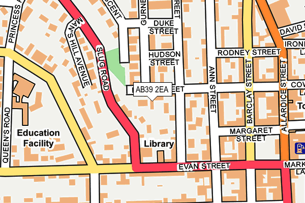 AB39 2EA map - OS OpenMap – Local (Ordnance Survey) AB39 2EA map - OS OpenMap – Local (Ordnance Survey)