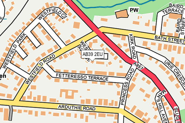 AB39 2EU map - OS OpenMap – Local (Ordnance Survey) AB39 2EU map - OS OpenMap – Local (Ordnance Survey)