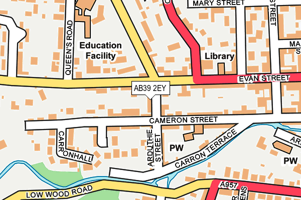 AB39 2EY map - OS OpenMap – Local (Ordnance Survey) AB39 2EY map - OS OpenMap – Local (Ordnance Survey)