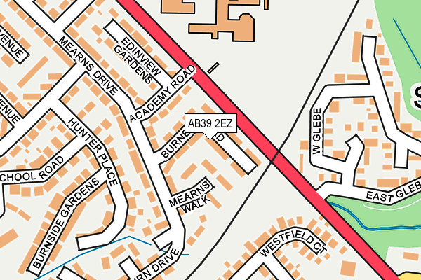 AB39 2EZ map - OS OpenMap – Local (Ordnance Survey) AB39 2EZ map - OS OpenMap – Local (Ordnance Survey)