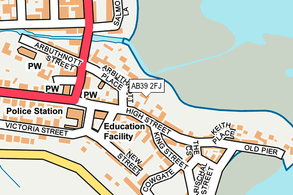 AB39 2FJ map - OS OpenMap – Local (Ordnance Survey) AB39 2FJ map - OS OpenMap – Local (Ordnance Survey)