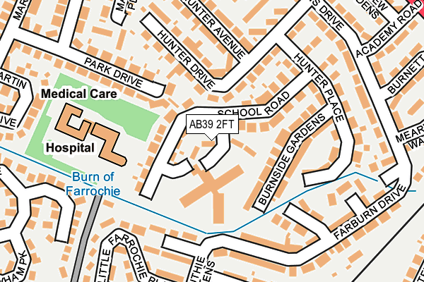AB39 2FT map - OS OpenMap – Local (Ordnance Survey) AB39 2FT map - OS OpenMap – Local (Ordnance Survey)