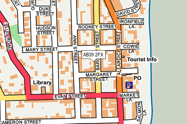 AB39 2FX map - OS OpenMap – Local (Ordnance Survey) AB39 2FX map - OS OpenMap – Local (Ordnance Survey)