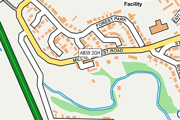 AB39 2GH map - OS OpenMap – Local (Ordnance Survey) AB39 2GH map - OS OpenMap – Local (Ordnance Survey)