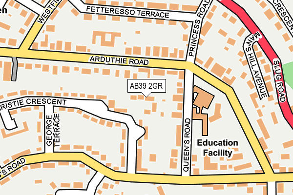 AB39 2GR map - OS OpenMap – Local (Ordnance Survey) AB39 2GR map - OS OpenMap – Local (Ordnance Survey)
