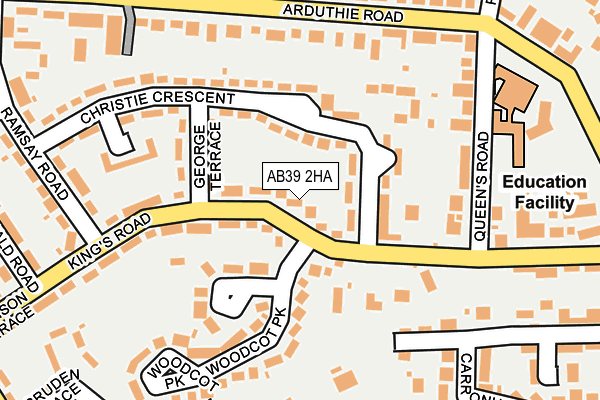 AB39 2HA map - OS OpenMap – Local (Ordnance Survey) AB39 2HA map - OS OpenMap – Local (Ordnance Survey)