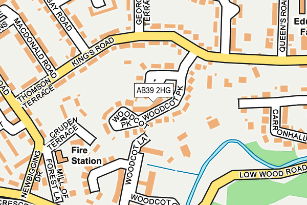 AB39 2HG map - OS OpenMap – Local (Ordnance Survey) AB39 2HG map - OS OpenMap – Local (Ordnance Survey)