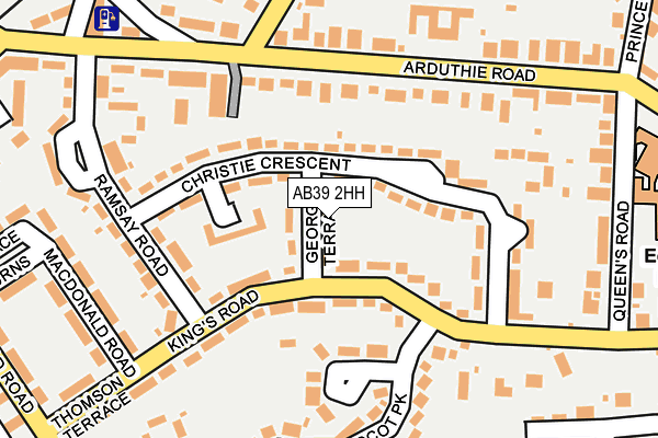 AB39 2HH map - OS OpenMap – Local (Ordnance Survey) AB39 2HH map - OS OpenMap – Local (Ordnance Survey)