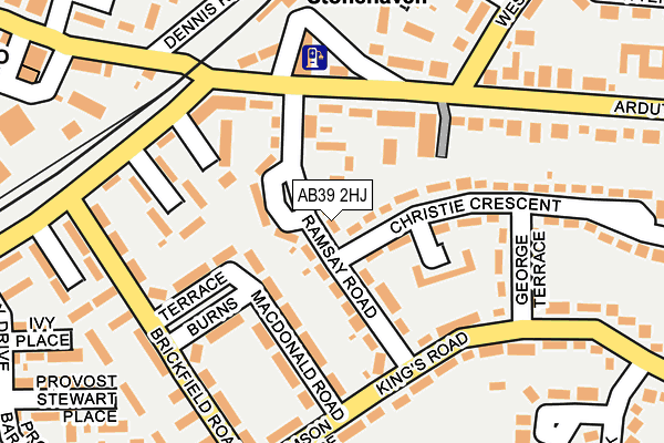 AB39 2HJ map - OS OpenMap – Local (Ordnance Survey) AB39 2HJ map - OS OpenMap – Local (Ordnance Survey)