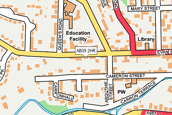 AB39 2HR map - OS OpenMap – Local (Ordnance Survey) AB39 2HR map - OS OpenMap – Local (Ordnance Survey)