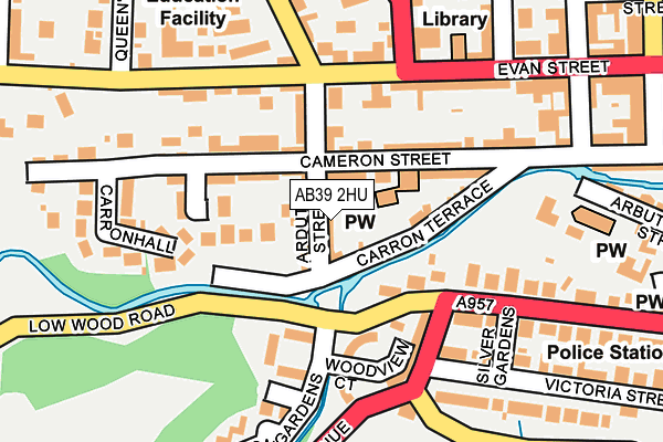 AB39 2HU map - OS OpenMap – Local (Ordnance Survey) AB39 2HU map - OS OpenMap – Local (Ordnance Survey)