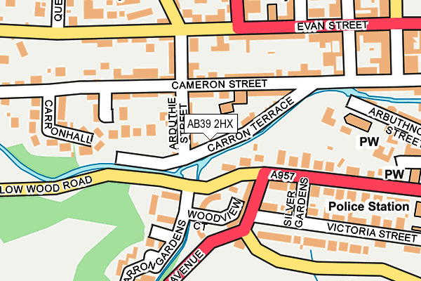 AB39 2HX map - OS OpenMap – Local (Ordnance Survey) AB39 2HX map - OS OpenMap – Local (Ordnance Survey)