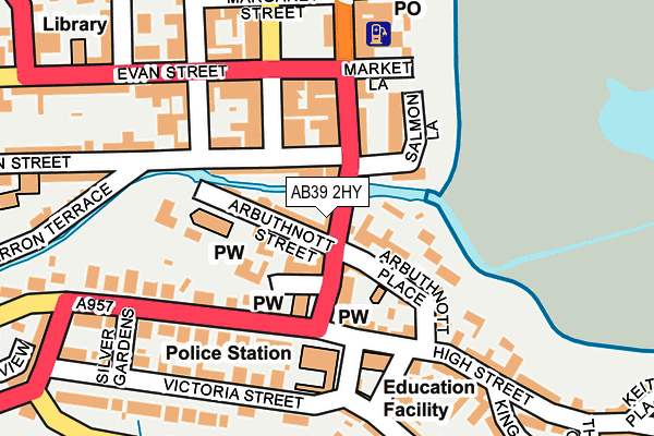 AB39 2HY map - OS OpenMap – Local (Ordnance Survey) AB39 2HY map - OS OpenMap – Local (Ordnance Survey)