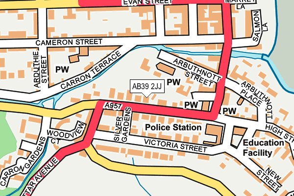 AB39 2JJ map - OS OpenMap – Local (Ordnance Survey) AB39 2JJ map - OS OpenMap – Local (Ordnance Survey)