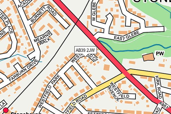 AB39 2JW map - OS OpenMap – Local (Ordnance Survey) AB39 2JW map - OS OpenMap – Local (Ordnance Survey)