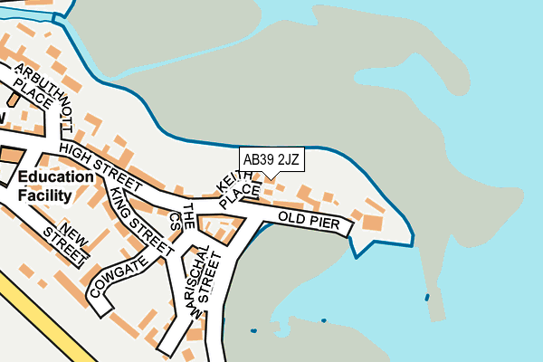 AB39 2JZ map - OS OpenMap – Local (Ordnance Survey) AB39 2JZ map - OS OpenMap – Local (Ordnance Survey)