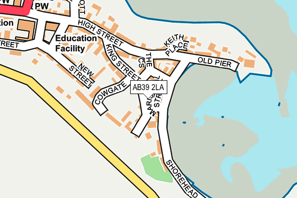 AB39 2LA map - OS OpenMap – Local (Ordnance Survey) AB39 2LA map - OS OpenMap – Local (Ordnance Survey)
