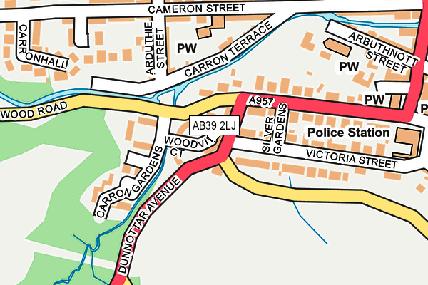 AB39 2LJ map - OS OpenMap – Local (Ordnance Survey) AB39 2LJ map - OS OpenMap – Local (Ordnance Survey)