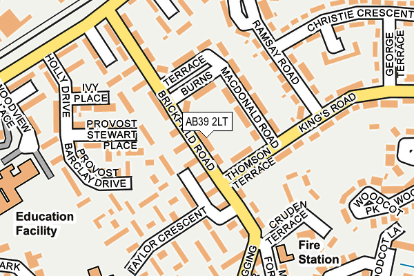 AB39 2LT map - OS OpenMap – Local (Ordnance Survey) AB39 2LT map - OS OpenMap – Local (Ordnance Survey)