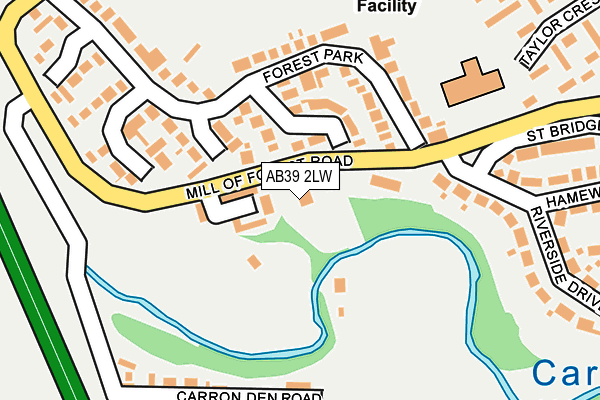 AB39 2LW map - OS OpenMap – Local (Ordnance Survey) AB39 2LW map - OS OpenMap – Local (Ordnance Survey)