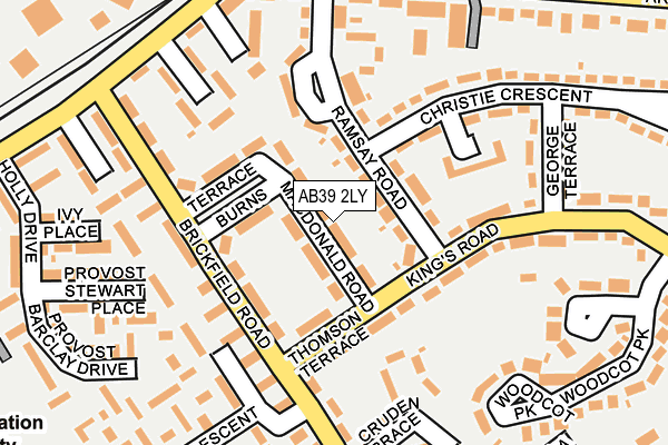 AB39 2LY map - OS OpenMap – Local (Ordnance Survey) AB39 2LY map - OS OpenMap – Local (Ordnance Survey)
