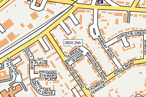 AB39 2NA map - OS OpenMap – Local (Ordnance Survey) AB39 2NA map - OS OpenMap – Local (Ordnance Survey)