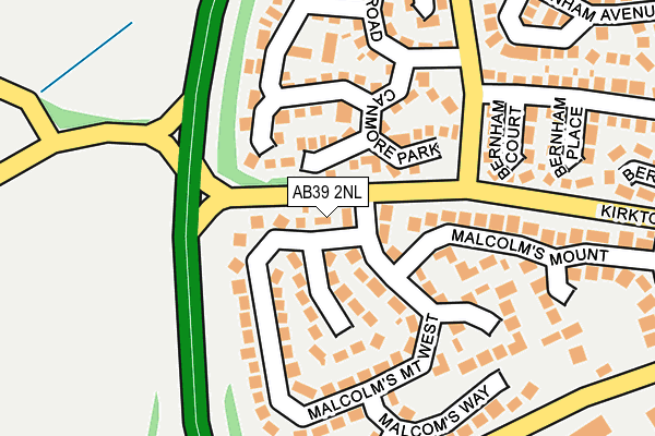 AB39 2NL map - OS OpenMap – Local (Ordnance Survey) AB39 2NL map - OS OpenMap – Local (Ordnance Survey)