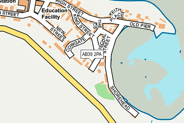 AB39 2PA map - OS OpenMap – Local (Ordnance Survey) AB39 2PA map - OS OpenMap – Local (Ordnance Survey)