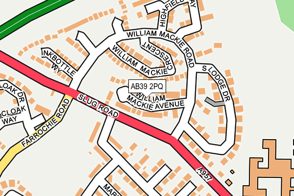 AB39 2PQ map - OS OpenMap – Local (Ordnance Survey) AB39 2PQ map - OS OpenMap – Local (Ordnance Survey)