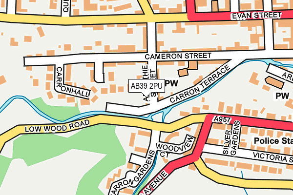 AB39 2PU map - OS OpenMap – Local (Ordnance Survey) AB39 2PU map - OS OpenMap – Local (Ordnance Survey)