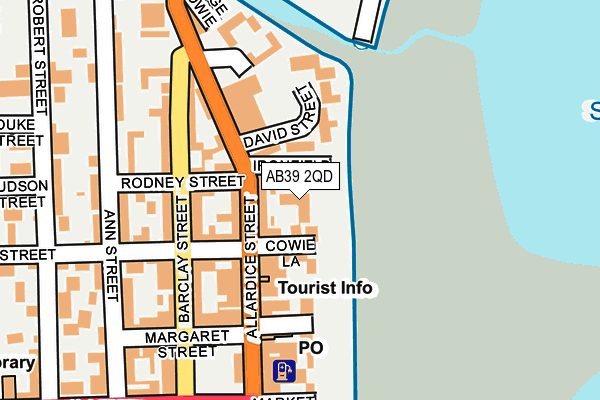 AB39 2QD map - OS OpenMap – Local (Ordnance Survey) AB39 2QD map - OS OpenMap – Local (Ordnance Survey)