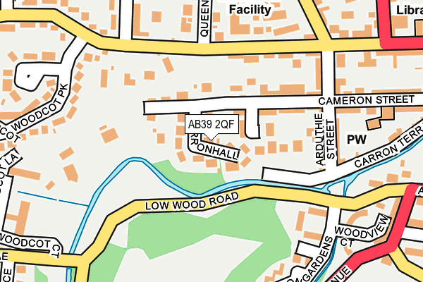 AB39 2QF map - OS OpenMap – Local (Ordnance Survey) AB39 2QF map - OS OpenMap – Local (Ordnance Survey)