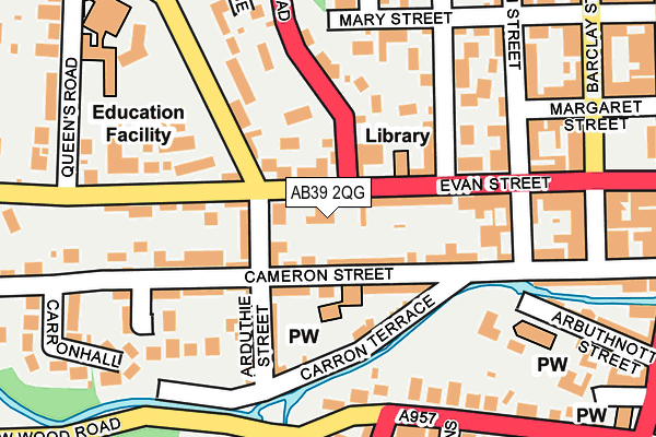 AB39 2QG map - OS OpenMap – Local (Ordnance Survey) AB39 2QG map - OS OpenMap – Local (Ordnance Survey)