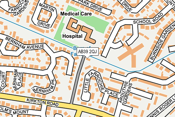 AB39 2QJ map - OS OpenMap – Local (Ordnance Survey) AB39 2QJ map - OS OpenMap – Local (Ordnance Survey)
