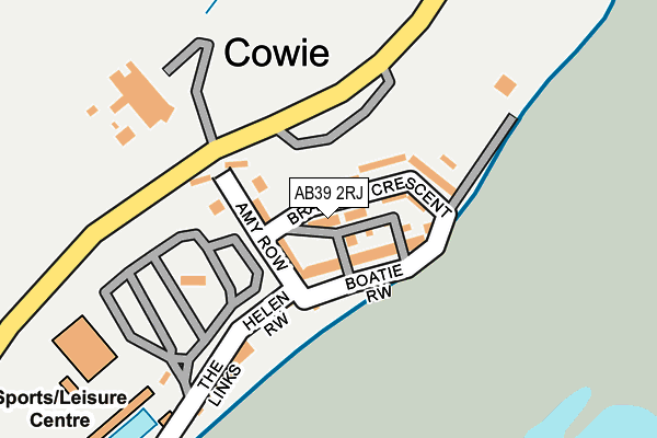 AB39 2RJ map - OS OpenMap – Local (Ordnance Survey)
