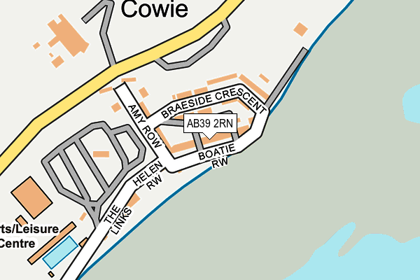 AB39 2RN map - OS OpenMap – Local (Ordnance Survey) AB39 2RN map - OS OpenMap – Local (Ordnance Survey)