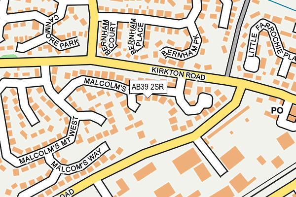 AB39 2SR map - OS OpenMap – Local (Ordnance Survey) AB39 2SR map - OS OpenMap – Local (Ordnance Survey)