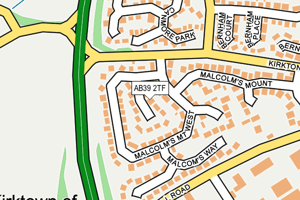 AB39 2TF map - OS OpenMap – Local (Ordnance Survey) AB39 2TF map - OS OpenMap – Local (Ordnance Survey)