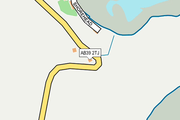AB39 2TJ map - OS OpenMap – Local (Ordnance Survey) AB39 2TJ map - OS OpenMap – Local (Ordnance Survey)