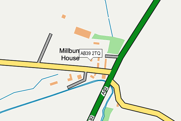 AB39 2TQ map - OS OpenMap – Local (Ordnance Survey) AB39 2TQ map - OS OpenMap – Local (Ordnance Survey)