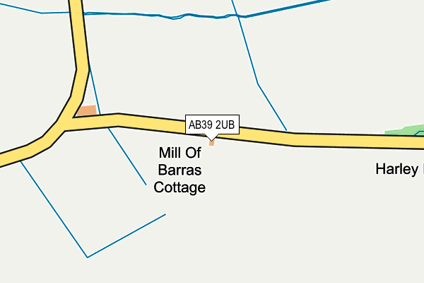 AB39 2UB map - OS OpenMap – Local (Ordnance Survey) AB39 2UB map - OS OpenMap – Local (Ordnance Survey)