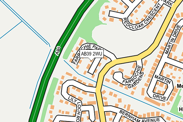 AB39 2WU map - OS OpenMap – Local (Ordnance Survey) AB39 2WU map - OS OpenMap – Local (Ordnance Survey)